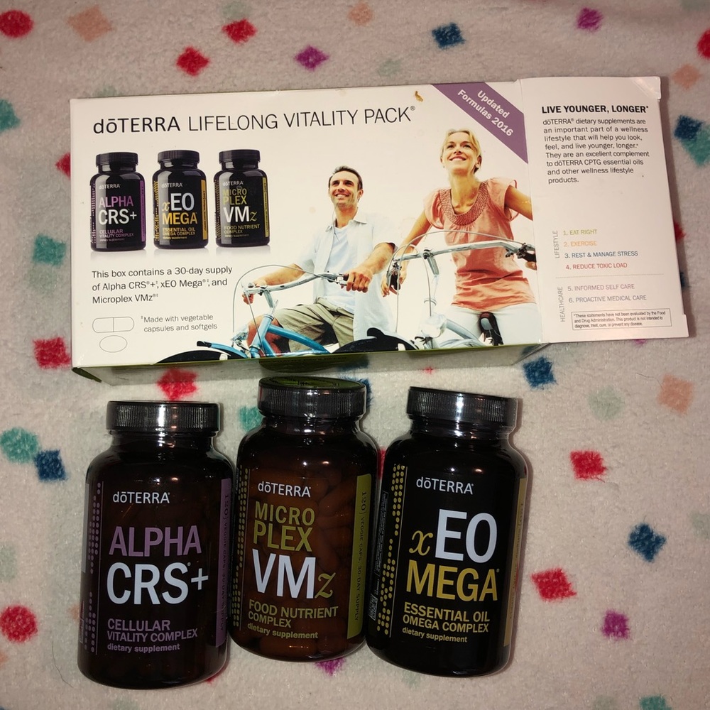 Doterra Lifelong Vitality Pack: 30 Day Supply